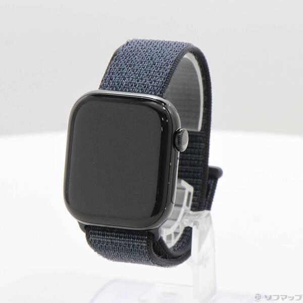 〔中古〕Apple(アップル) Apple Watch Series 10 GPS 42mm ジェットブラックアルミニウムケース インクスポーツループ〔258-ud〕 | 