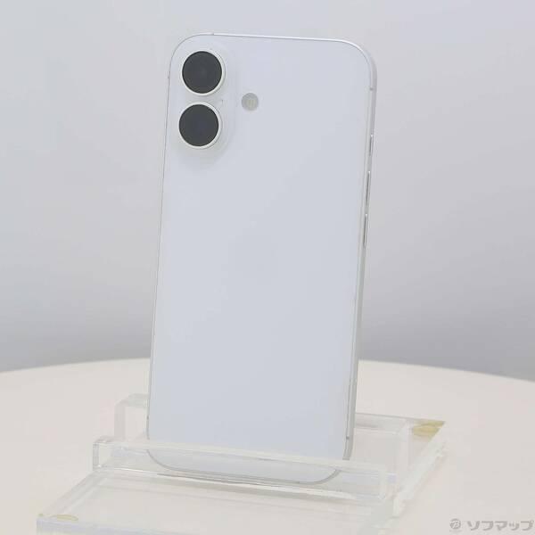 〔中古〕Apple(アップル) iPhone16 128GB ホワイト MYDR3J／A SIMフリー〔258-ud〕 | 