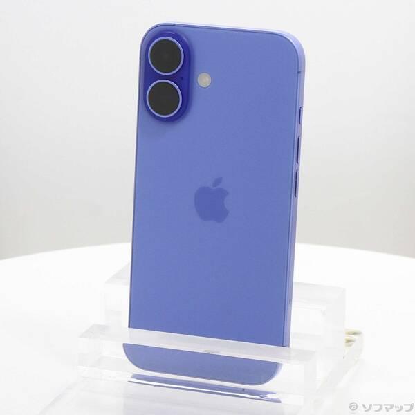 〔中古〕Apple(アップル) iPhone16 128GB ウルトラマリン MYDU3J／A SIMフリー〔349-ud〕 | 