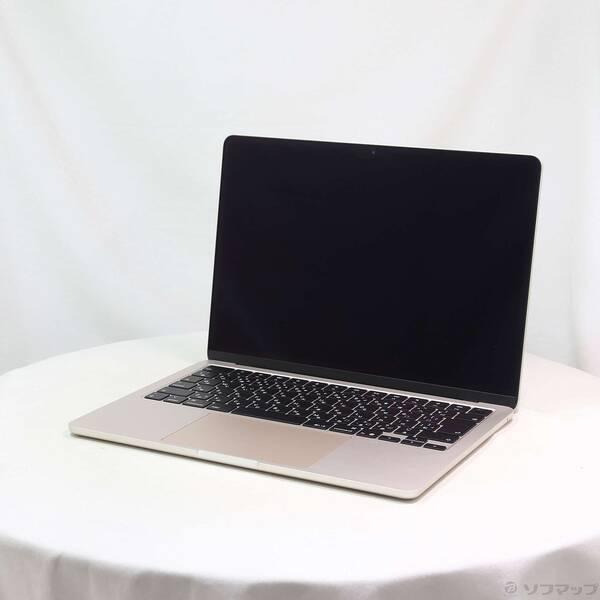 〔中古〕Apple(アップル) MacBook Air 13.6-inch Early-2025 MW103J／A Apple M4 10コアCPU_10コアGPU 16GB SSD512GB スターライト 〔26.3 Tahoe〕〔377-ud〕 | 