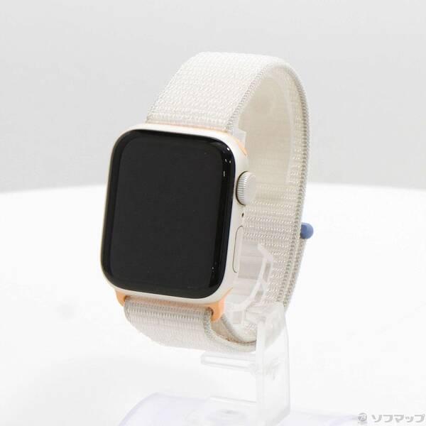 〔中古〕Apple(アップル) Apple Watch SE 第2世代 GPS 40mm スターライトアルミニウムケース スターライトスポーツループ〔305-ud〕 | 