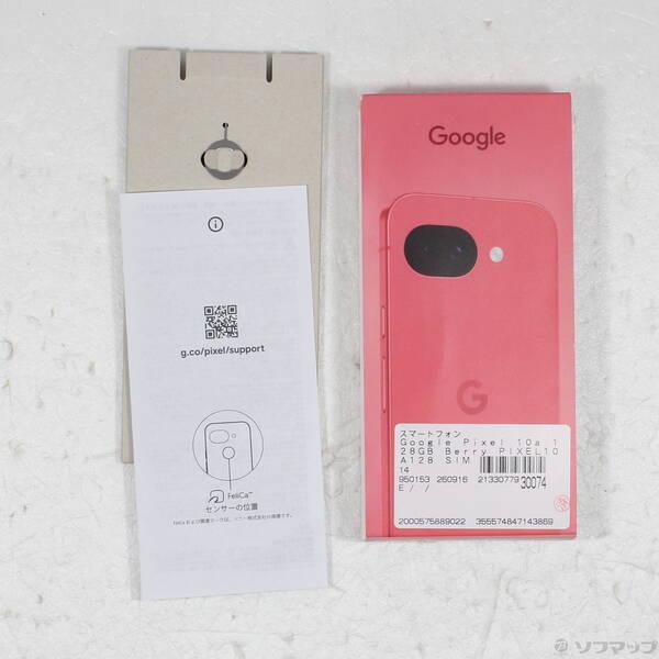 〔中古〕GOOGLE(グーグル) Google Pixel 10a 128GB Berry PIXEL10A128 SIMフリー〔196-ud〕 |  | 04