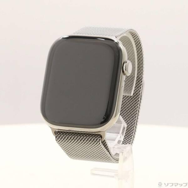 〔中古〕Apple(アップル) Apple Watch Series 10 GPS + Cellular 46mm ナチュラルチタニウムケース ナチュラルミラネーゼループ〔297-ud〕 | 