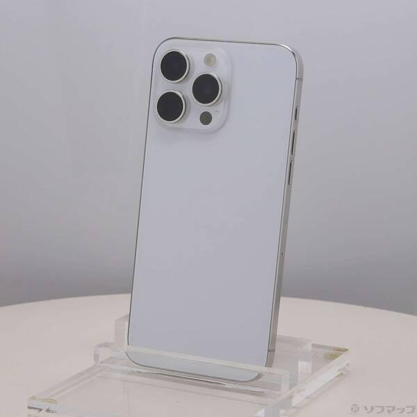 〔中古〕Apple(アップル) iPhone15 Pro Max 256GB ホワイトチタニウム MU6Q3J／A SIMフリー〔196-ud〕 | 