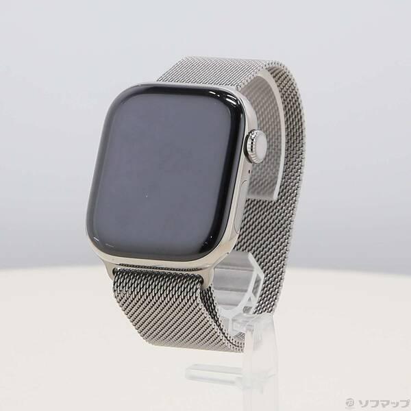 〔中古〕Apple(アップル) Apple Watch Series 10 GPS + Cellular 42mm ナチュラルチタニウムケース ナチュラルミラネーゼループ〔349-ud〕 | 