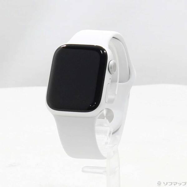 〔中古〕Apple(アップル) Apple Watch Series 8 GPS 41mm シルバーアルミニウムケース ホワイトスポーツバンド〔198-ud〕 | 