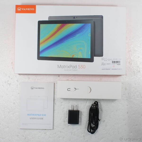Matrix Pad S30 Wi-Fi 本体 32 GB 103G5 シルバー 中古〕VANKYO MatrixPad 32GB シルバー S30 Wi-Fi〔198-ud