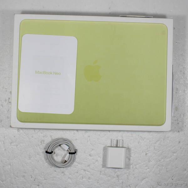 〔中古〕Apple(アップル) MacBook Neo 13-inch Early-2026 MHFE4J／A Apple A18 Pro 6コアCPU_5コアGPU 8GB SSD512GB シトラス 〔26.3 Tahoe〕〔262-ud〕 |  | 04