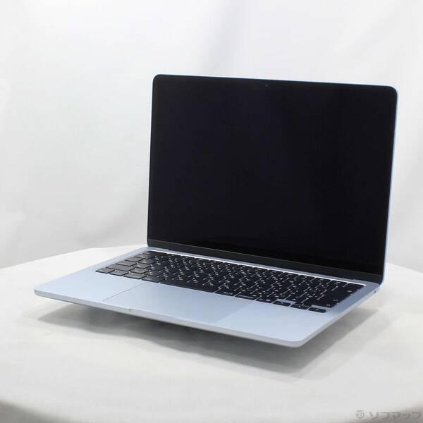 〔中古〕Apple(アップル) MacBook Air 13.6-inch Early-2025 MC6T4J／A Apple M4 10コアCPU_8コアGPU 16GB SSD256GB スカイブルー 〔26.3 Tahoe〕〔258-ud〕 | 