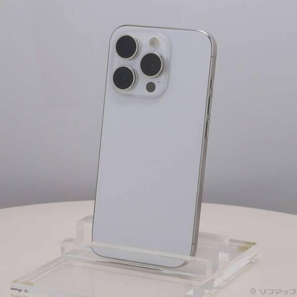 〔中古〕Apple(アップル) iPhone15 Pro 128GB ホワイトチタニウム MTU83J／A SIMフリー〔251-ud〕 | 
