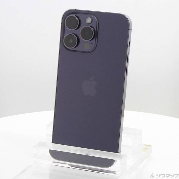 〔中古〕Apple(アップル) iPhone14 Pro Max 256GB ディープパープル MQ9E3J／A SIMフリー〔269-ud〕 | 