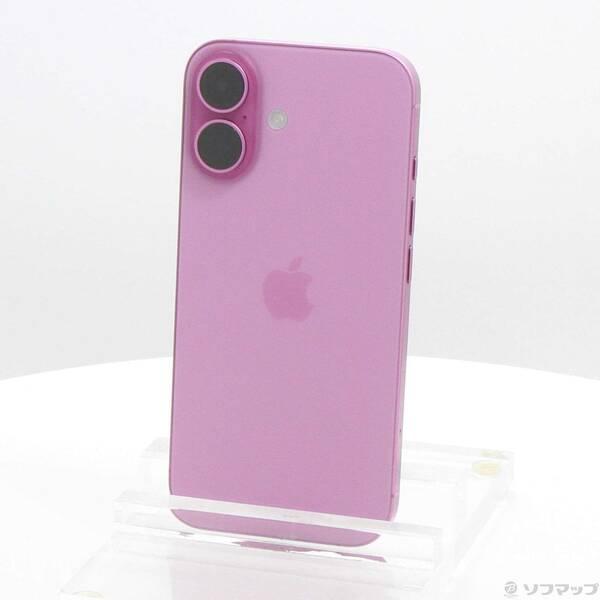 〔中古〕Apple(アップル) iPhone16 128GB ピンク MYDT3J／A SIMフリー〔198-ud〕 | 