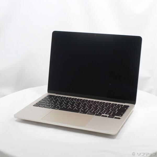 〔中古〕〔展示品〕 MacBook Air 13.6-inch Mid-2022 MLY23J／A Apple M2 8コアCPU_10コアGPU 8GB SSD512GB スターライト 〔26.3 Tahoe〕〔377-ud〕 | 
