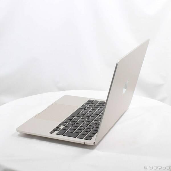 〔中古〕〔展示品〕 MacBook Air 13.6-inch Mid-2022 MLY23J／A Apple M2 8コアCPU_10コアGPU 8GB SSD512GB スターライト 〔26.3 Tahoe〕〔377-ud〕 |  | 01