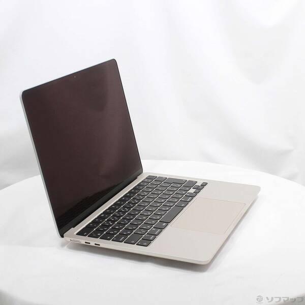 〔中古〕〔展示品〕 MacBook Air 13.6-inch Mid-2022 MLY23J／A Apple M2 8コアCPU_10コアGPU 8GB SSD512GB スターライト 〔26.3 Tahoe〕〔377-ud〕 |  | 03