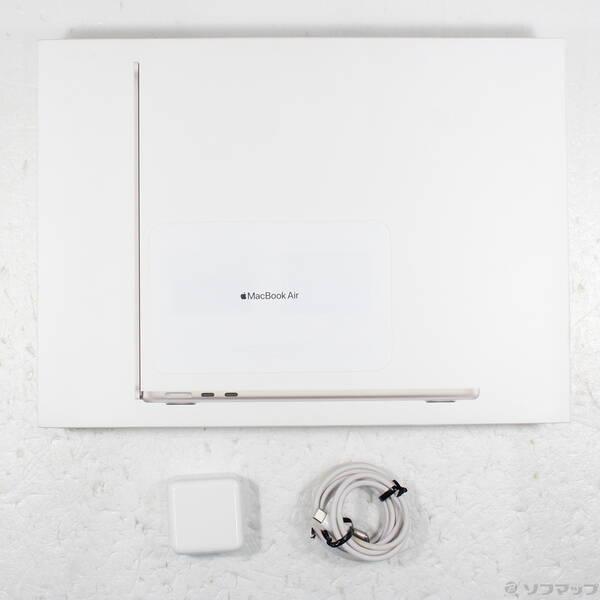 〔中古〕〔展示品〕 MacBook Air 13.6-inch Mid-2022 MLY23J／A Apple M2 8コアCPU_10コアGPU 8GB SSD512GB スターライト 〔26.3 Tahoe〕〔377-ud〕 |  | 04