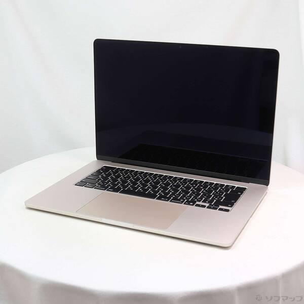 〔中古〕Apple(アップル) MacBook Air 15.3-inch Early-2025 MW1K3J／A Apple M4 10コアCPU_10コアGPU 16GB SSD512GB スターライト 〔26.3 Tahoe〕〔262-ud〕 | 