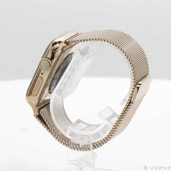 〔中古〕Apple(アップル) Apple Watch Series 10 GPS + Cellular 42mm ゴールドチタニウムケース ゴールドミラネーゼループ〔297-ud〕 |  | 01
