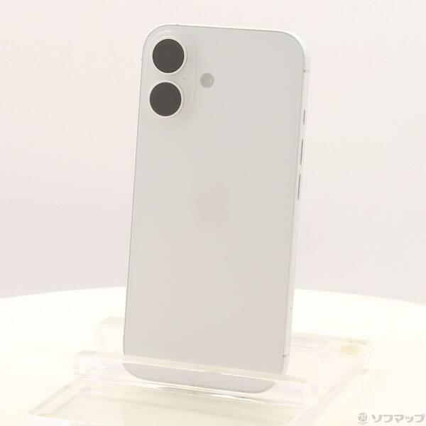 〔中古〕Apple(アップル) iPhone16 128GB ホワイト MYDR3J／A SIMフリー〔295-ud〕 | 
