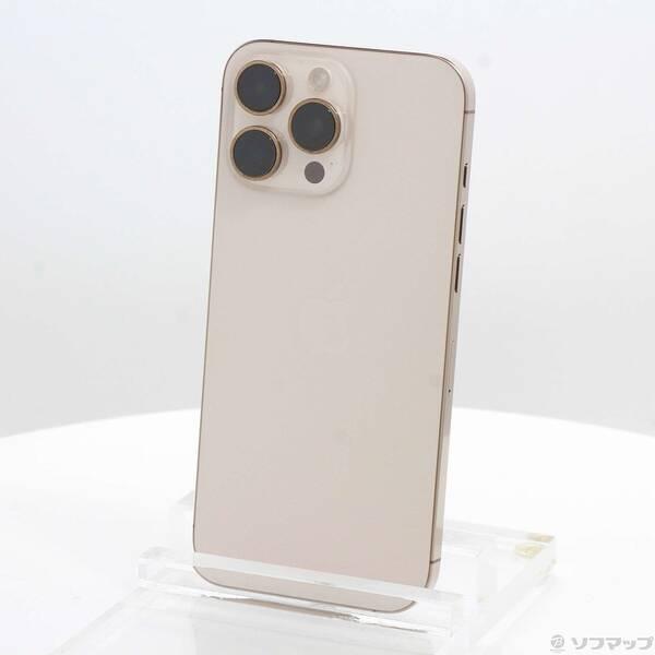 〔中古〕Apple(アップル) iPhone16 Pro Max 256GB デザートチタニウム MYWJ3J／A SIMフリー〔377-ud〕 | 
