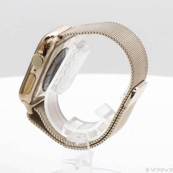 〔中古〕Apple(アップル) Apple Watch Series 10 GPS + Cellular 42mm ゴールドチタニウムケース ゴールドミラネーゼループ〔344-ud〕 |  | 01