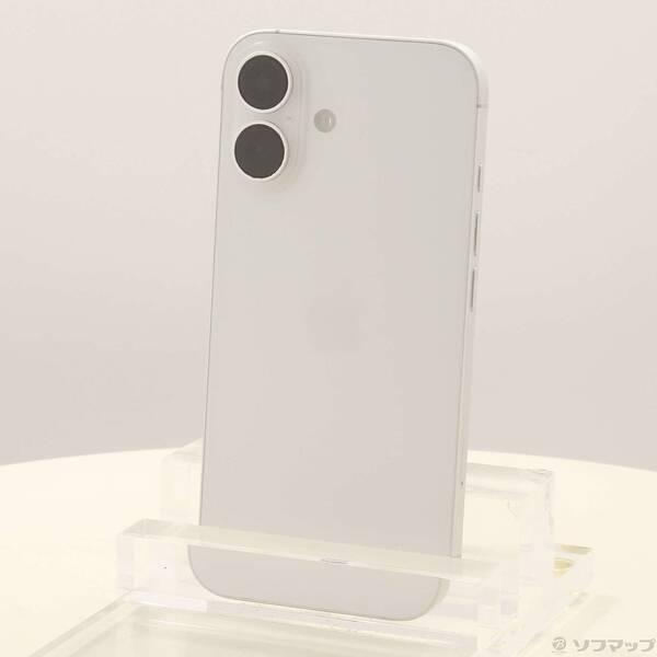 〔中古〕Apple(アップル) iPhone16 128GB ホワイト MYDR3J／A SIMフリー〔258-ud〕 | 