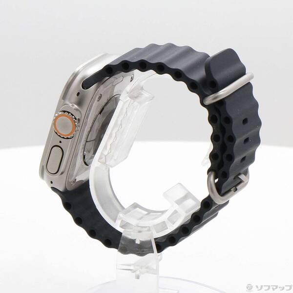 〔中古〕Apple(アップル) Apple Watch Ultra GPS + Cellular 49mm チタニウムケース ミッドナイトオーシャンバンド〔349-ud〕 |  | 01
