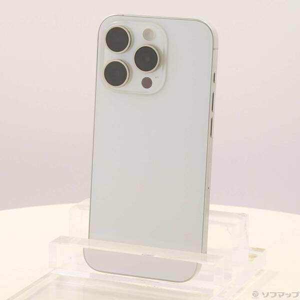〔中古〕Apple(アップル) iPhone15 Pro 128GB ホワイトチタニウム MTU83J／A SIMフリー〔276-ud〕 | 