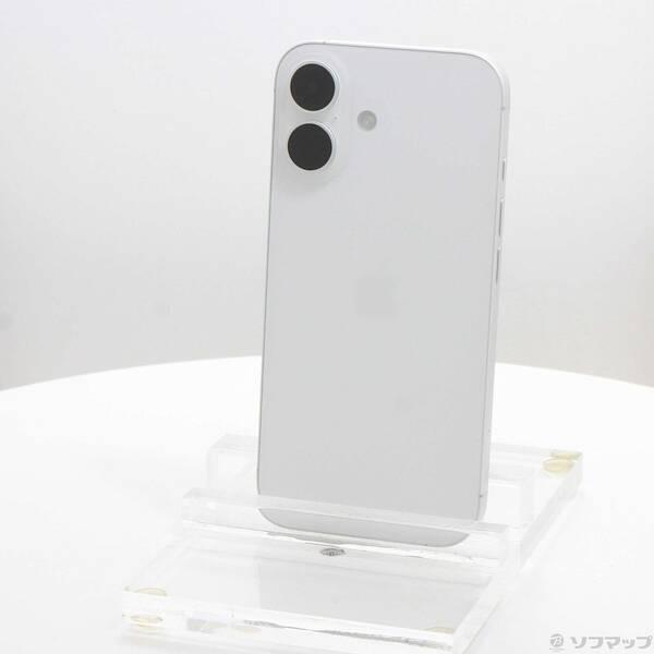 〔中古〕Apple(アップル) iPhone16 128GB ホワイト MYDR3J／A SIMフリー〔262-ud〕 | 
