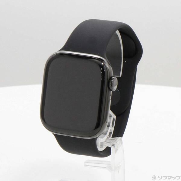 〔中古〕Apple(アップル) Apple Watch Series 10 GPS + Cellular 42mm スレートチタニウムケース ブラックスポーツバンド〔349-ud〕 | 