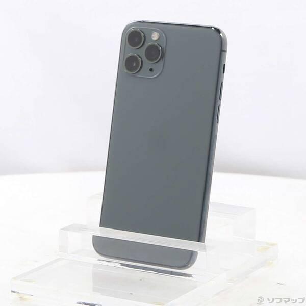 〔中古〕Apple(アップル) iPhone11 Pro 512GB ミッドナイトグリーン MWCG2J／A SoftBank〔198-ud〕 | 