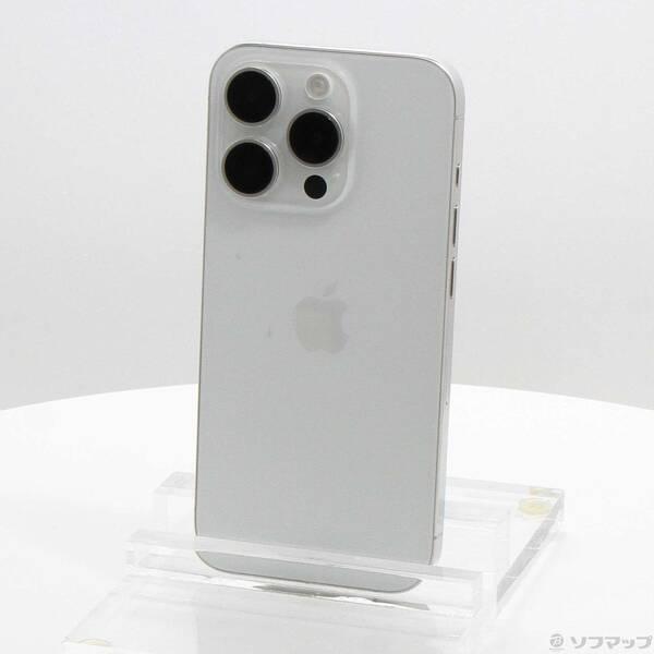〔中古〕Apple(アップル) iPhone15 Pro 128GB ホワイトチタニウム MTU83J／A SIMフリー〔269-ud〕 | 