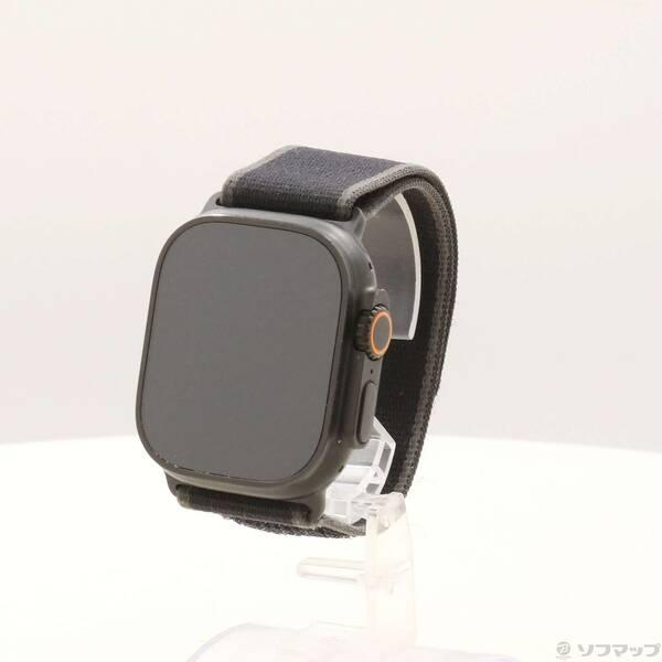 〔中古〕Apple(アップル) Apple Watch Ultra 2 GPS + Cellular 49mm ブラックチタニウムケース ブラックトレイルループ〔344-ud〕 | 