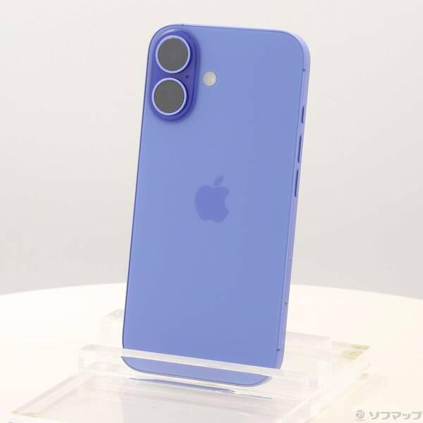 〔中古〕Apple(アップル) iPhone16 128GB ウルトラマリン MYDU3J／A SIMフリー〔348-ud〕 | 