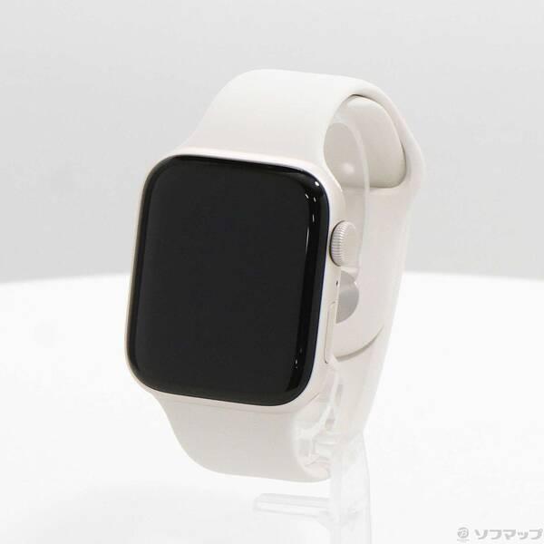〔中古〕Apple(アップル) 〔展示品〕 Apple Watch SE 第3世代 GPS 44mm スターライトアルミニウムケース スターライトスポーツバンド〔305-ud〕 | 