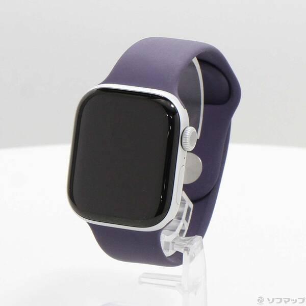 〔中古〕Apple(アップル) 〔展示品〕 Apple Watch Series 11 GPS 42mm シルバーアルミニウムケース パープルフォグスポーツバンド〔196-ud〕 | 