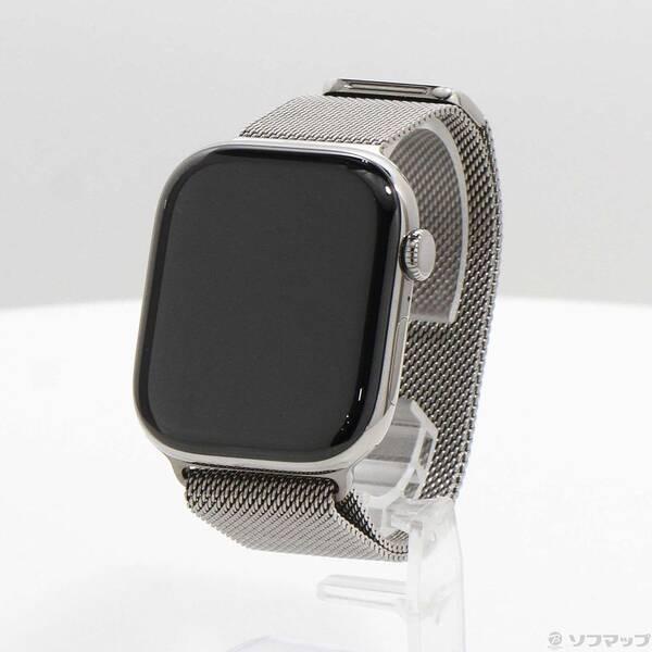 〔中古〕Apple(アップル) 〔展示品〕 Apple Watch Series 11 GPS + Cellular 46mm ナチュラルチタニウムケース ナチュラルミラネーゼループ〔297-ud〕 | 