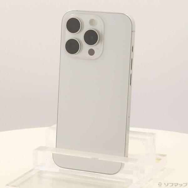〔中古〕Apple(アップル) iPhone15 Pro 256GB ホワイトチタニウム MTUD3J／A SIMフリー〔269-ud〕 | 