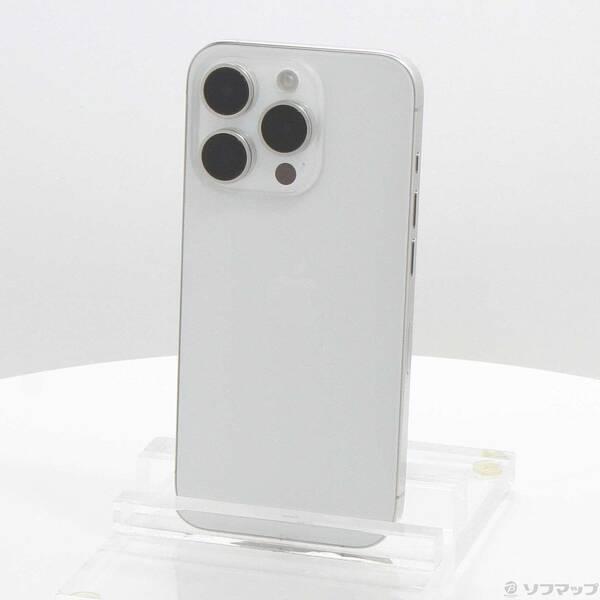 〔中古〕Apple(アップル) iPhone15 Pro 256GB ホワイトチタニウム MTUD3J／A SIMフリー〔198-ud〕 | 