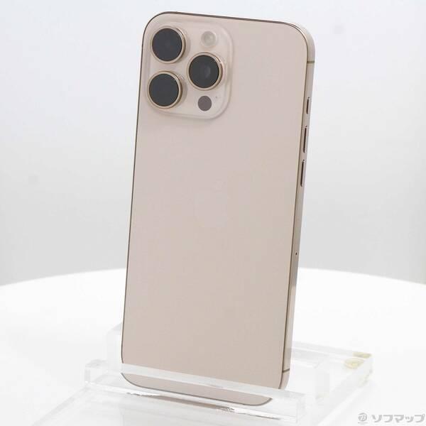 〔中古〕Apple(アップル) iPhone16 Pro Max 256GB デザートチタニウム MYWJ3J／A SIMフリー〔377-ud〕 | 
