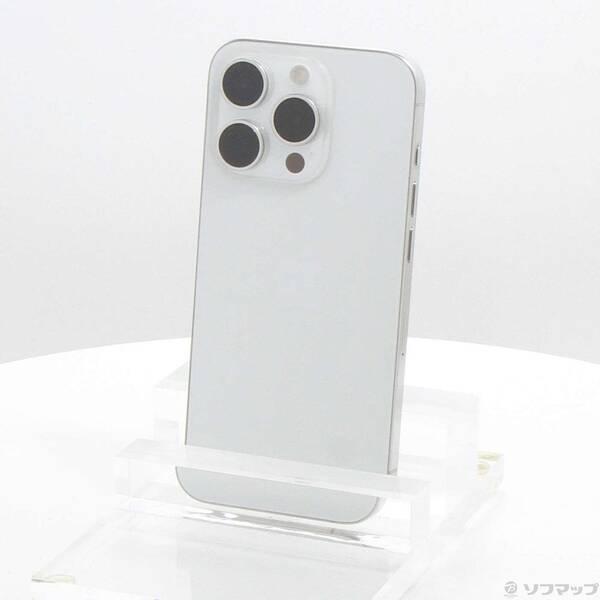〔中古〕Apple(アップル) iPhone15 Pro 128GB ホワイトチタニウム MTU83J／A SIMフリー〔305-ud〕 | 
