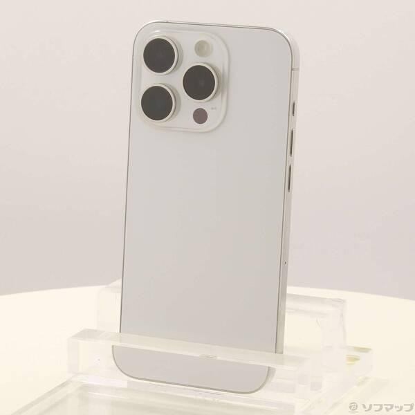 〔中古〕Apple(アップル) iPhone15 Pro 256GB ホワイトチタニウム MTUD3J／A SIMフリー〔368-ud〕 | 