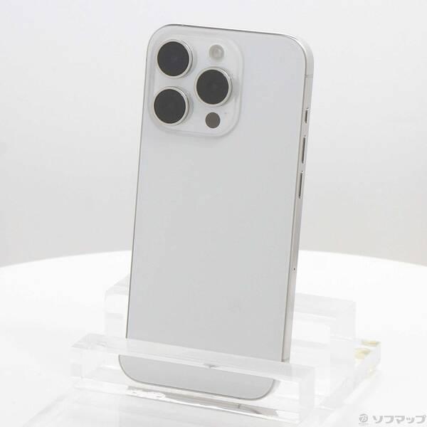 〔中古〕Apple(アップル) iPhone15 Pro 256GB ホワイトチタニウム MTUD3J／A SIMフリー〔368-ud〕 | 