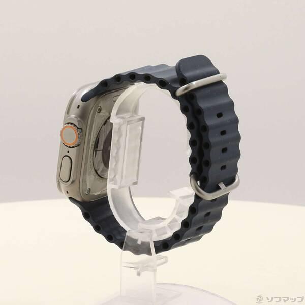 〔中古〕Apple(アップル) Apple Watch Ultra GPS + Cellular 49mm チタニウムケース ミッドナイトオーシャンバンド〔198-ud〕 |  | 01