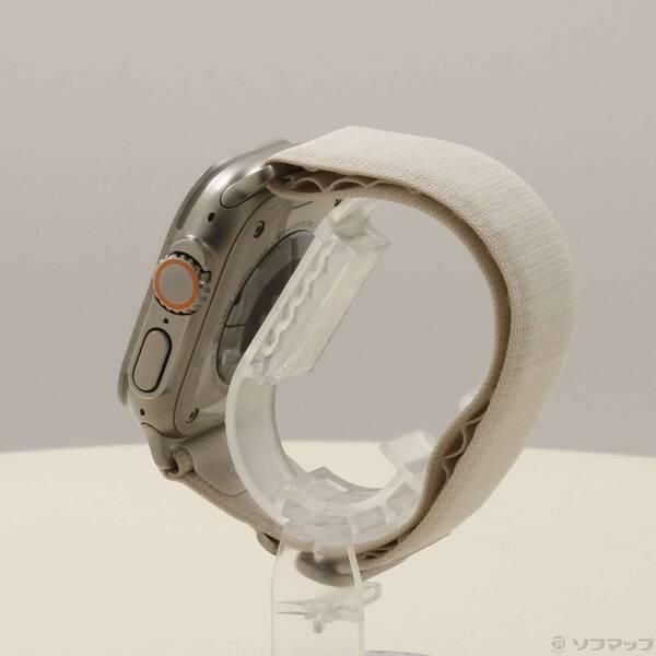 〔中古〕Apple(アップル) Apple Watch Ultra GPS + Cellular 49mm チタニウムケース スターライトアルパインループ〔198-ud〕 |  | 01