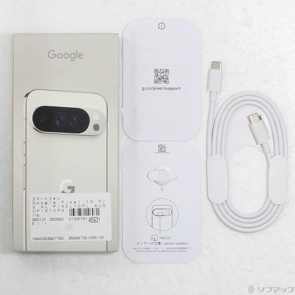 〔中古〕au Google Pixel 10 Pro XL 256GB ポーセリン GA10424 SIMフリー〔377-ud〕 |  | 04