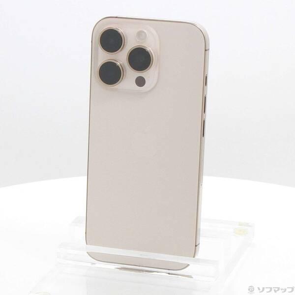 〔中古〕Apple(アップル) iPhone16 Pro 128GB デザートチタニウム MYMX3J／A SIMフリー〔269-ud〕 | 