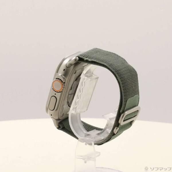 〔中古〕Apple(アップル) Apple Watch Ultra GPS + Cellular 49mm チタニウムケース グリーンアルパインループ〔349-ud〕 |  | 01