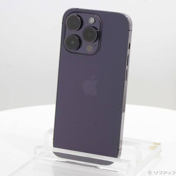 〔中古〕Apple(アップル) iPhone14 Pro 128GB ディープパープル MQ0F3J／A SIMフリー〔377-ud〕 | 