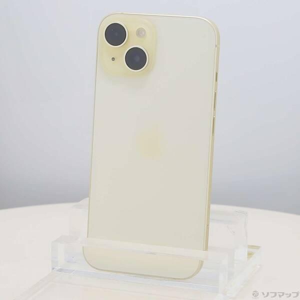 〔中古〕Apple(アップル) iPhone15 256GB イエロー MTMQ3J／A SIMフリー〔297-ud〕 | 